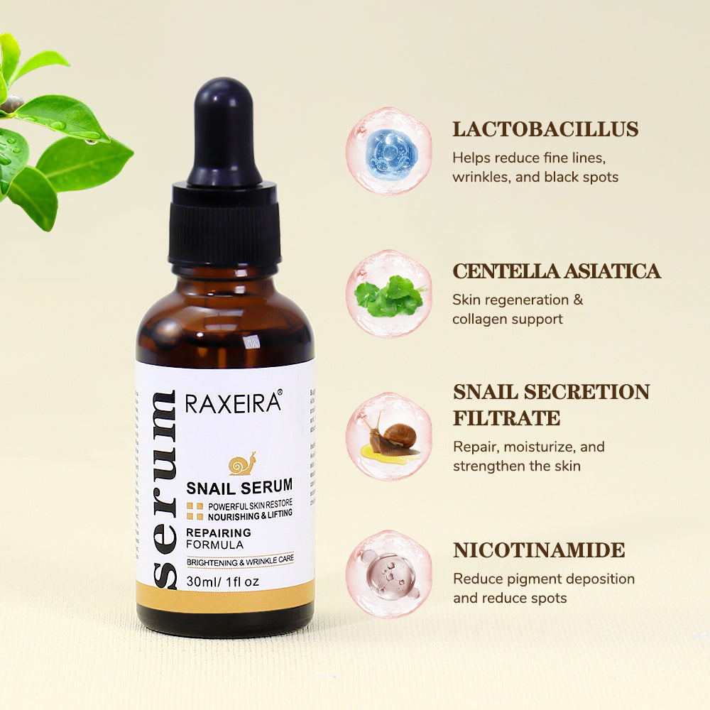 Hydrating Repair Centella Asiatica Nicotinamide Snail Mucin Skin Care Facial Serum For Face